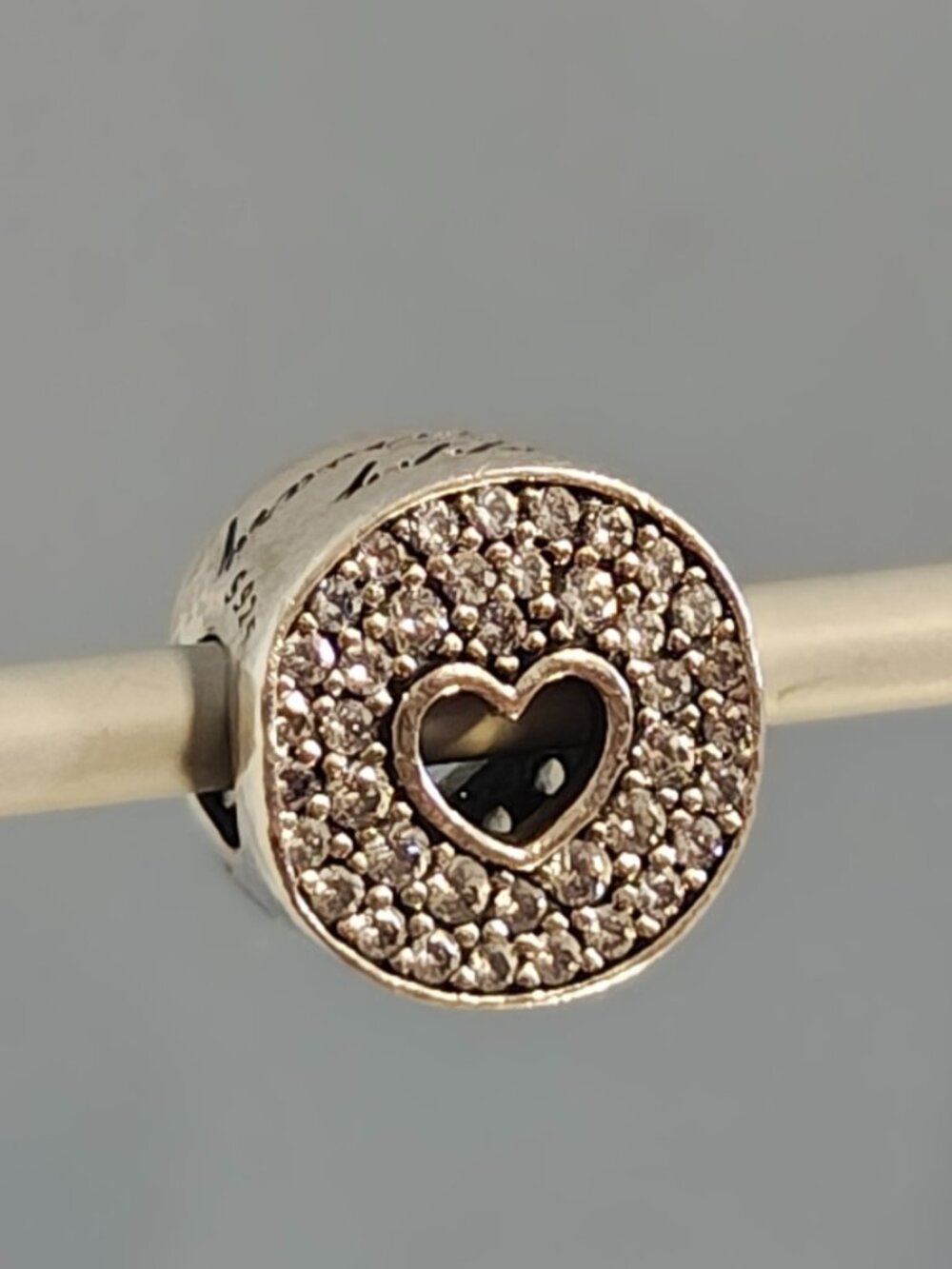 Authentic Retired Pandora Wedding Anniversary Celebration Charm 791977CZ